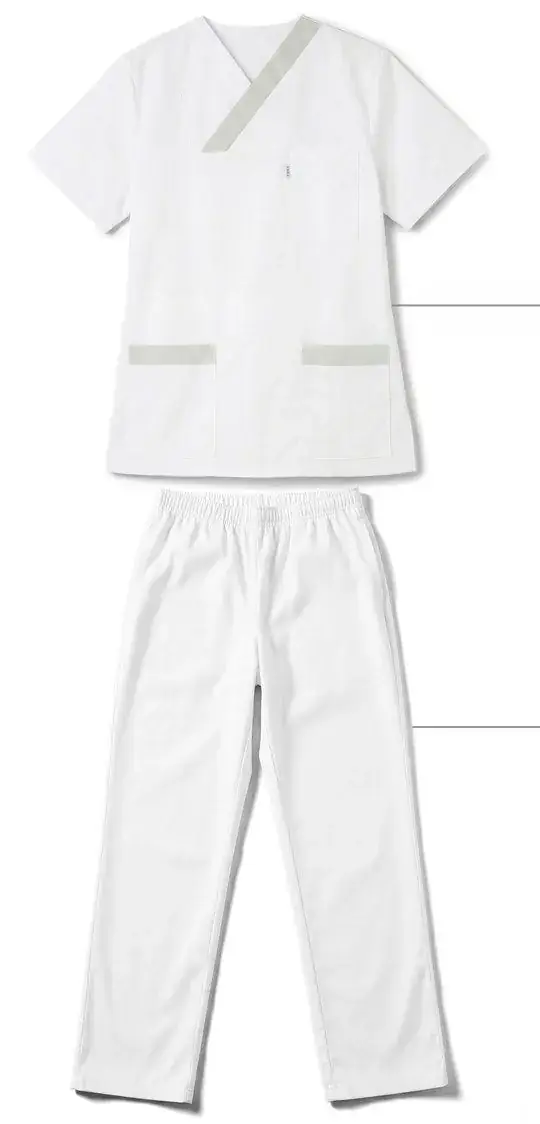 Set aus Kasack MIA Tencel und Schlupfhose MAX in Weiß