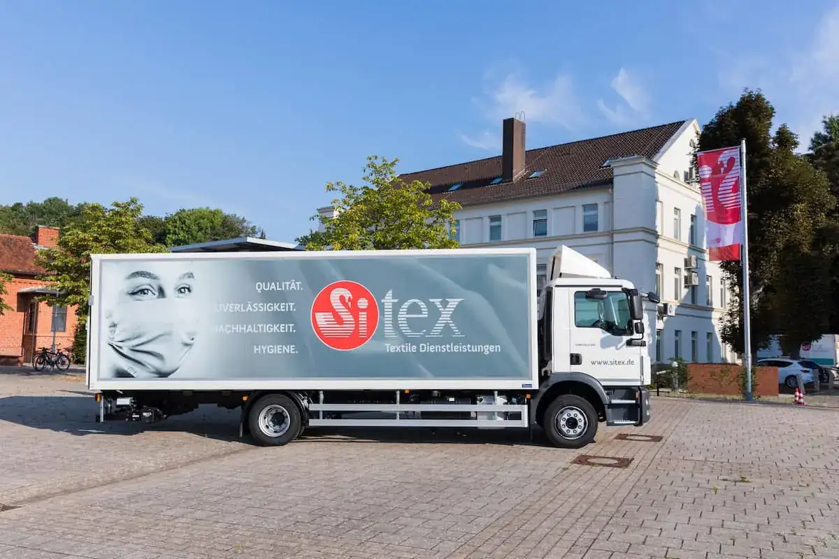 Logistik bei Sitex – Beladung der Lieferfahrzeuge
